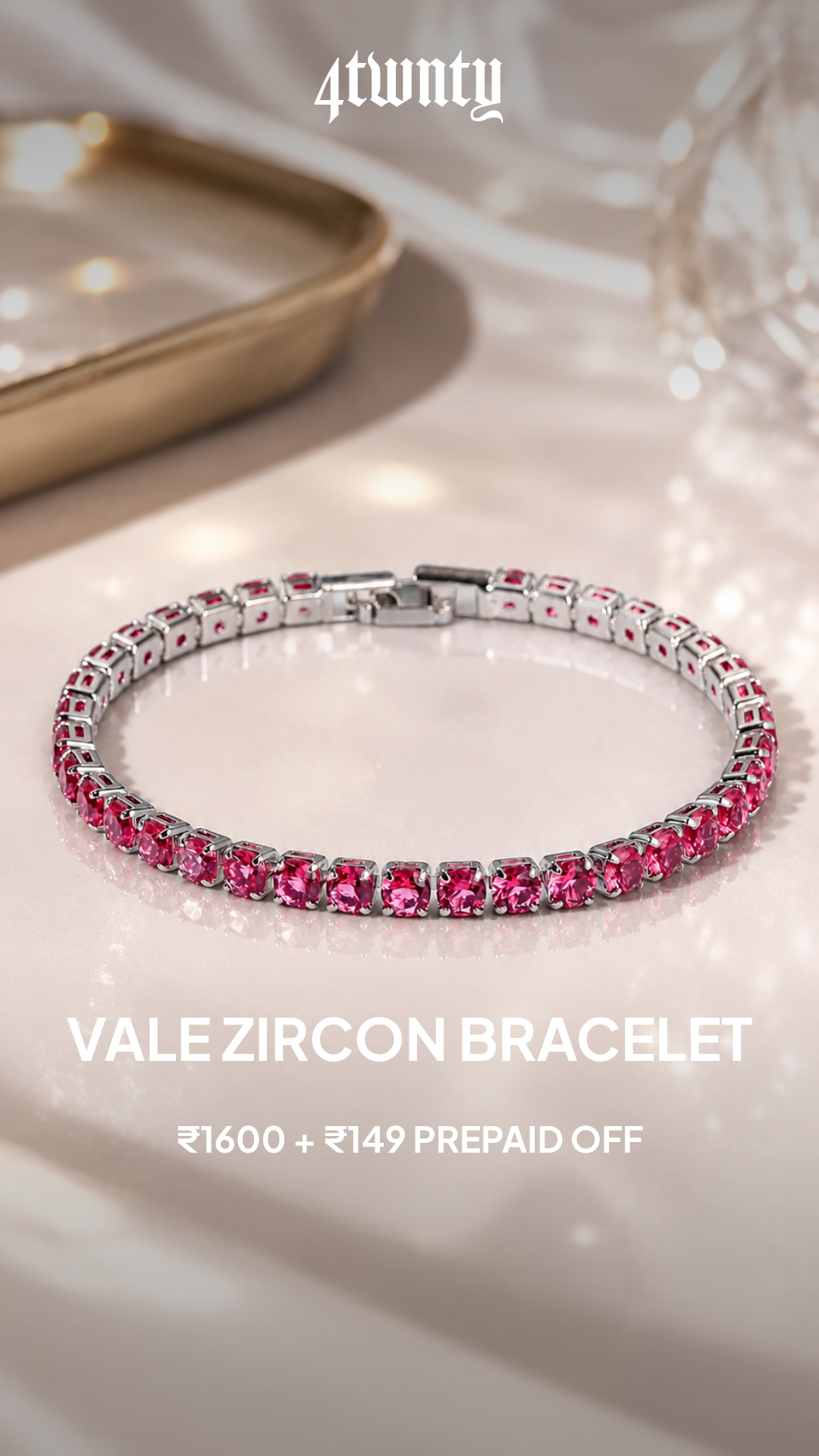 4twnty.in Facebook ad: Vale Zircon Bracelet