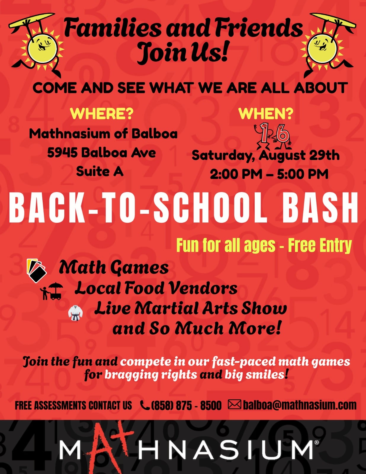 Mathnasium of Balboa Facebook ad: Family Fun Day, Free Entry