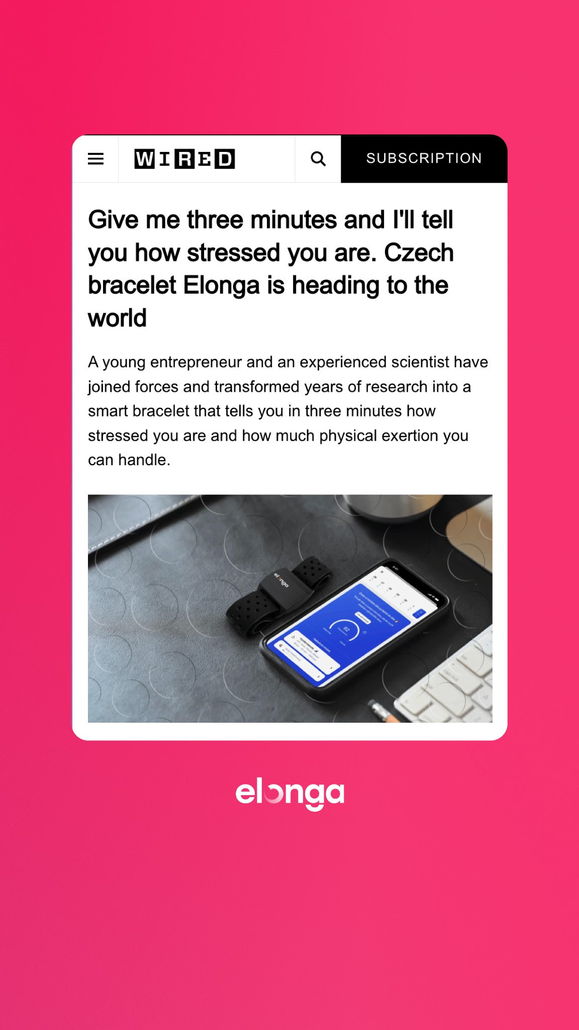 Elonga US Facebook ad