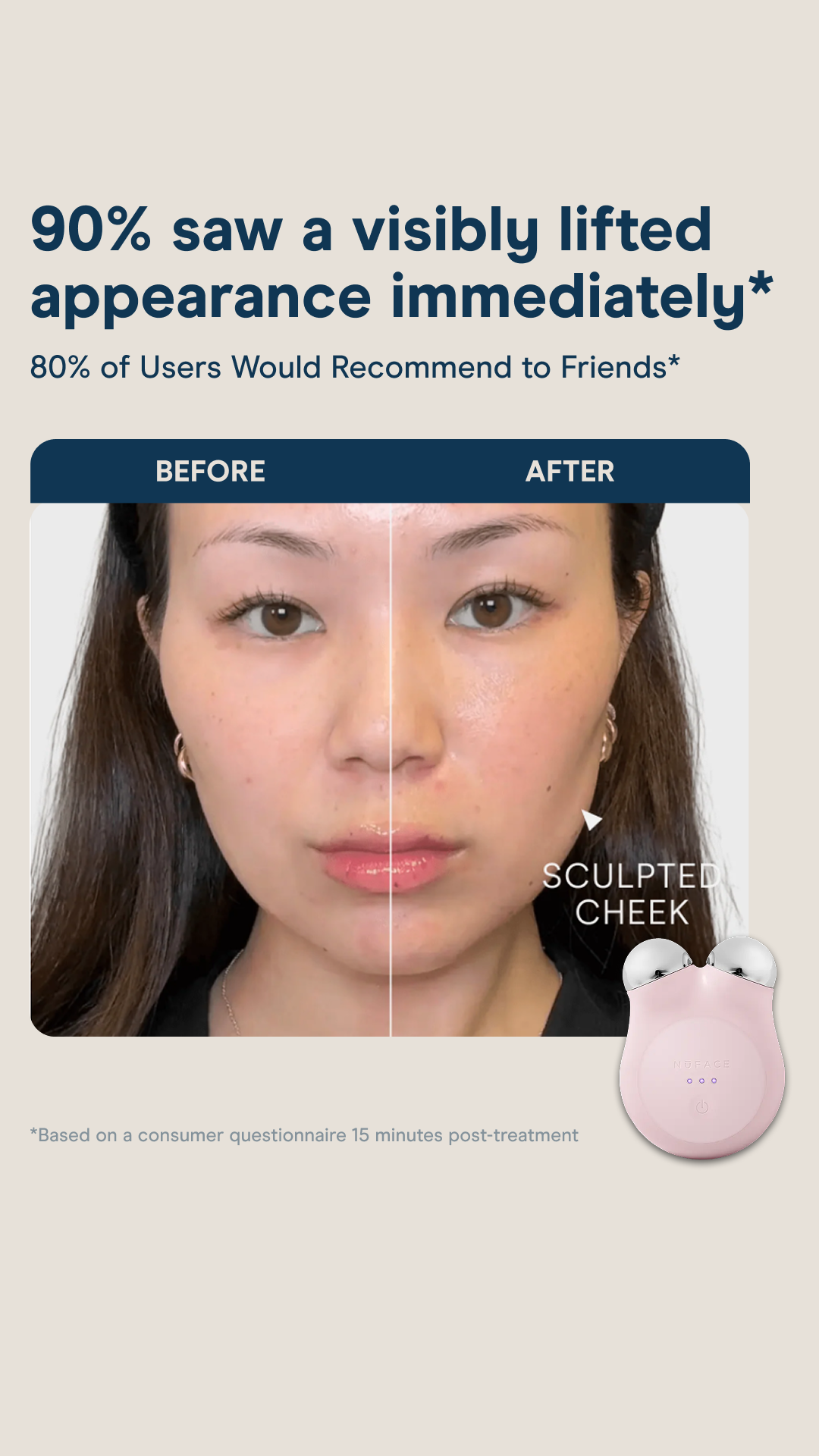 NuFACE Facebook ad