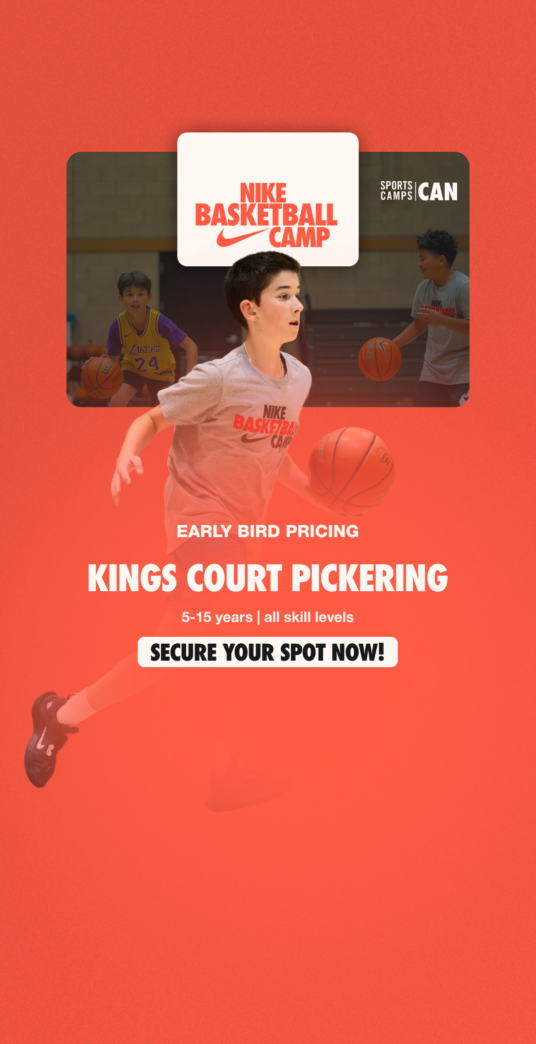 Nike Sports Camps Canada Facebook ad