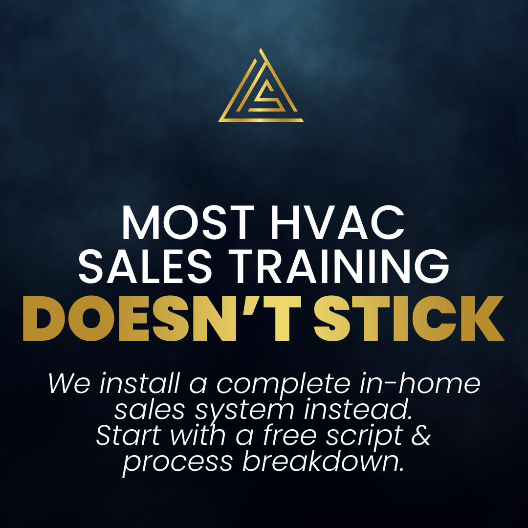 Limitless HVAC Sales Training Facebook ad: Built In Homes, Not Ballrooms
