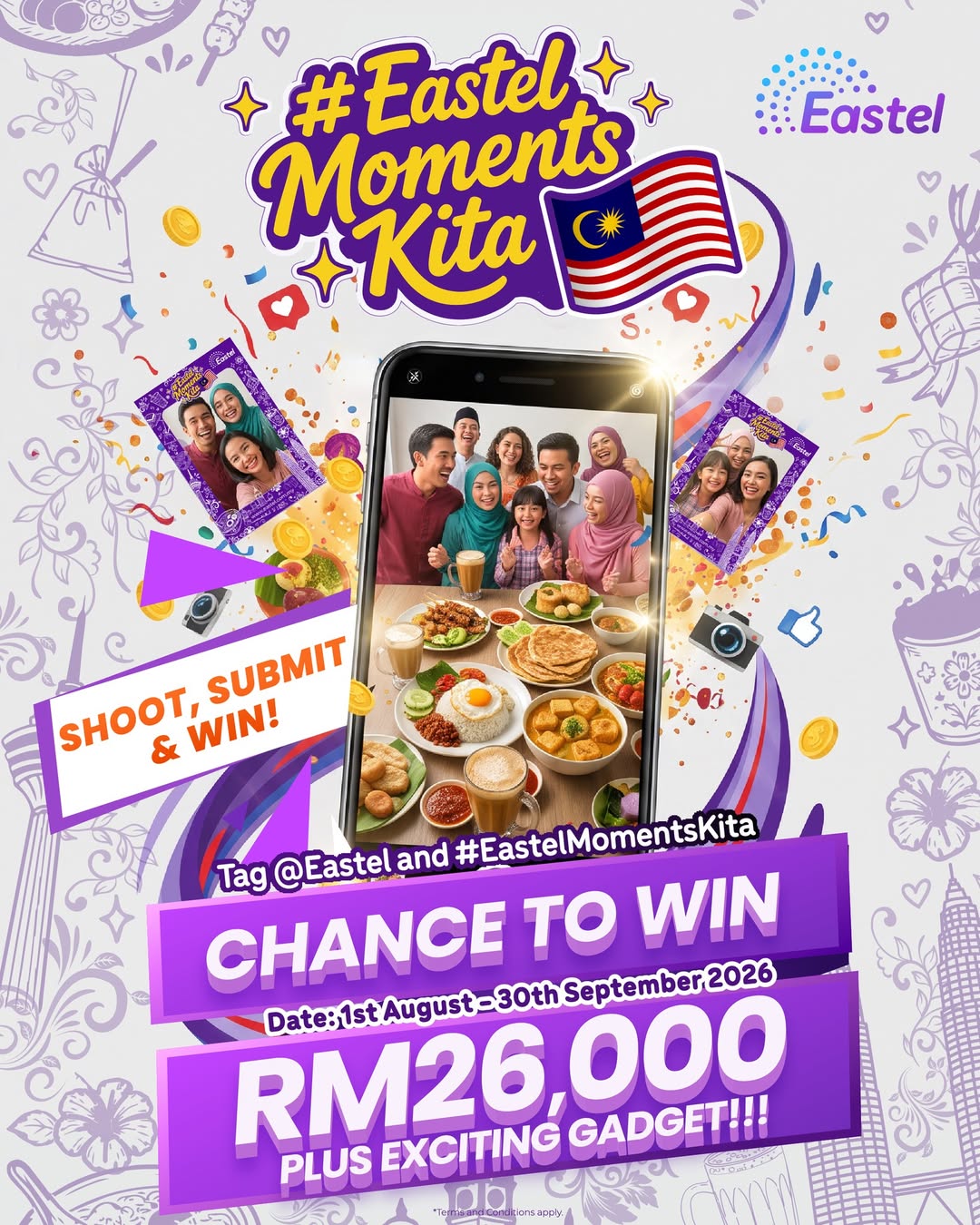 Eastel Facebook ad: Share Your Moment, Chance To Win!