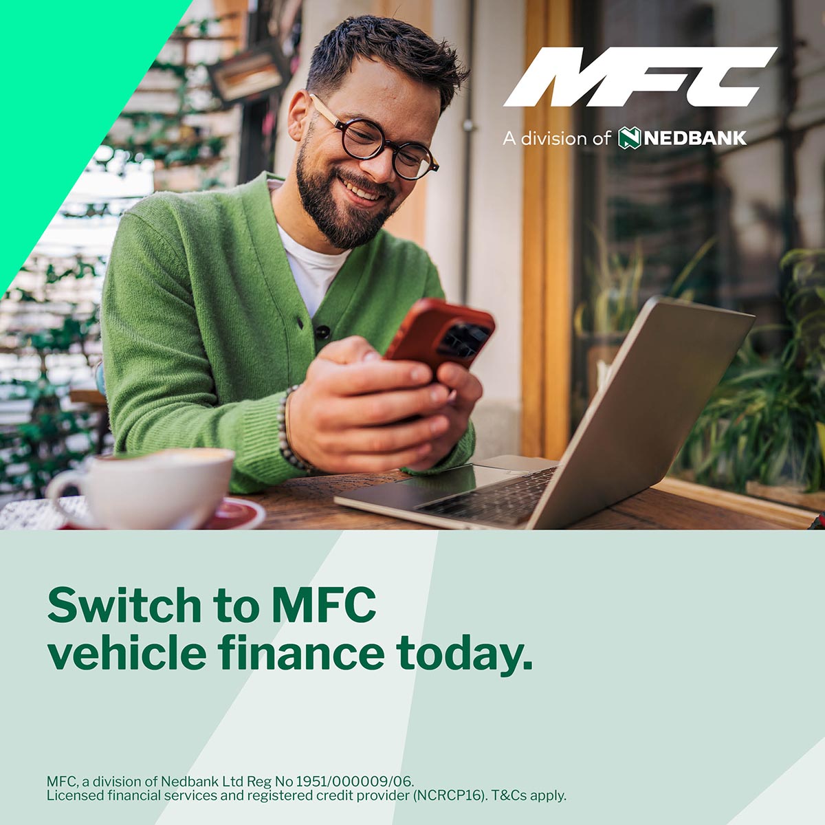 MFC, a division of Nedbank Facebook ad: Weighing up your finance options?