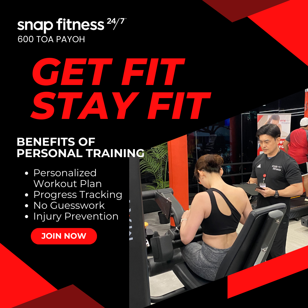Snap Fitness 600 Toa Payoh Facebook ad: Personal Training available!