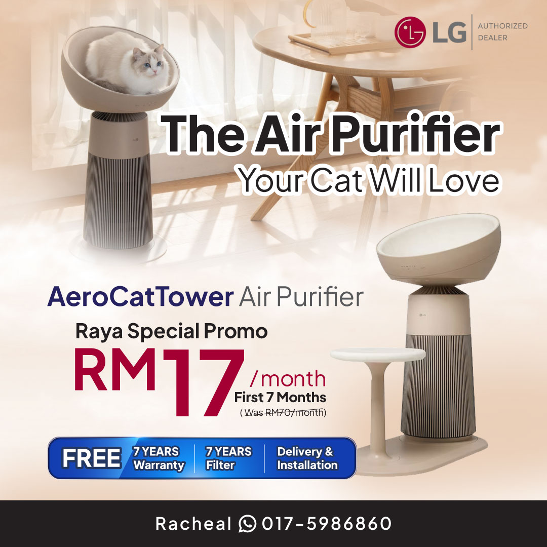 LG Subscribe - Racheal Facebook ad: Raya Special: Air Purifier RM17/month