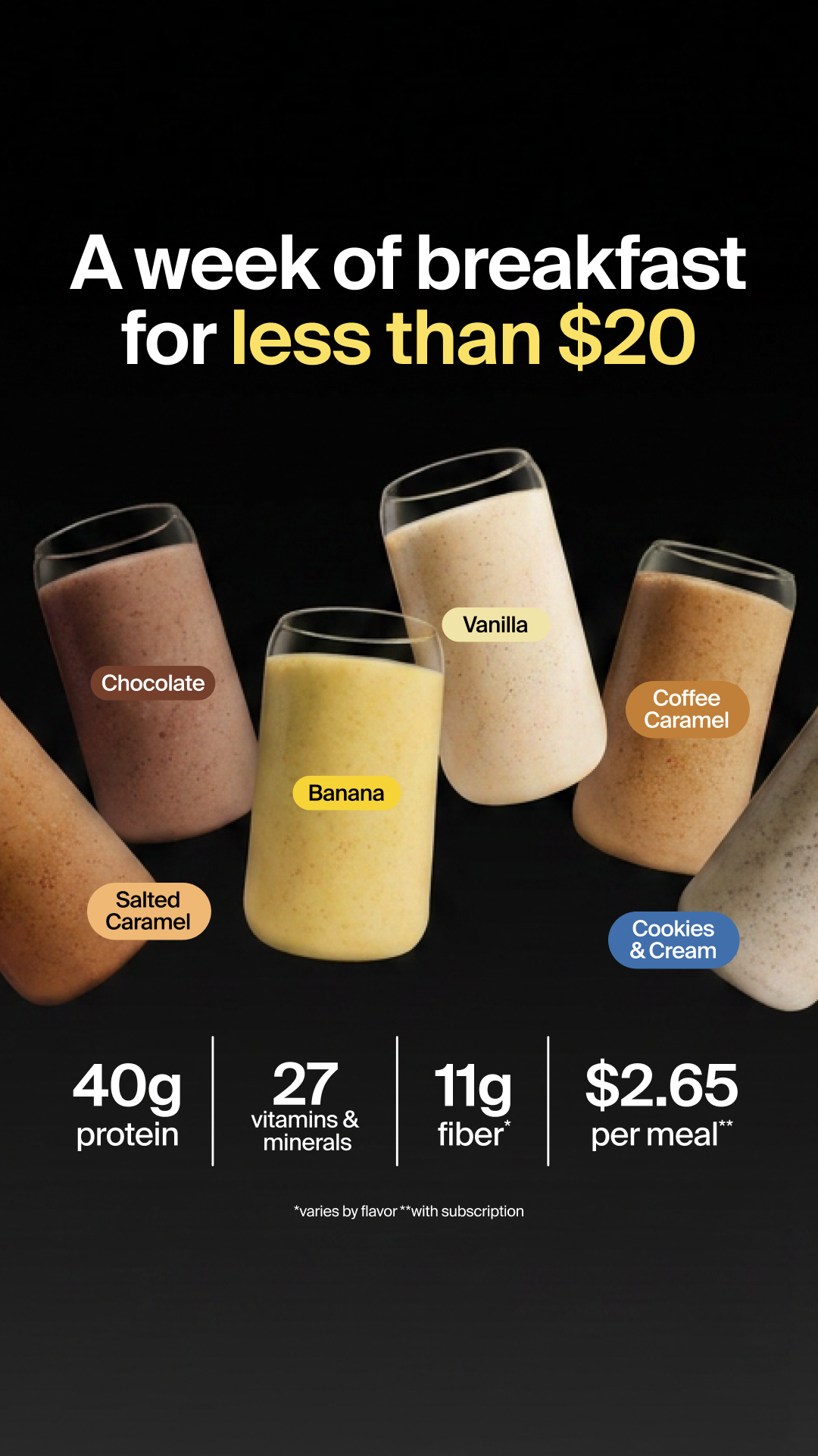 Huel Facebook ad