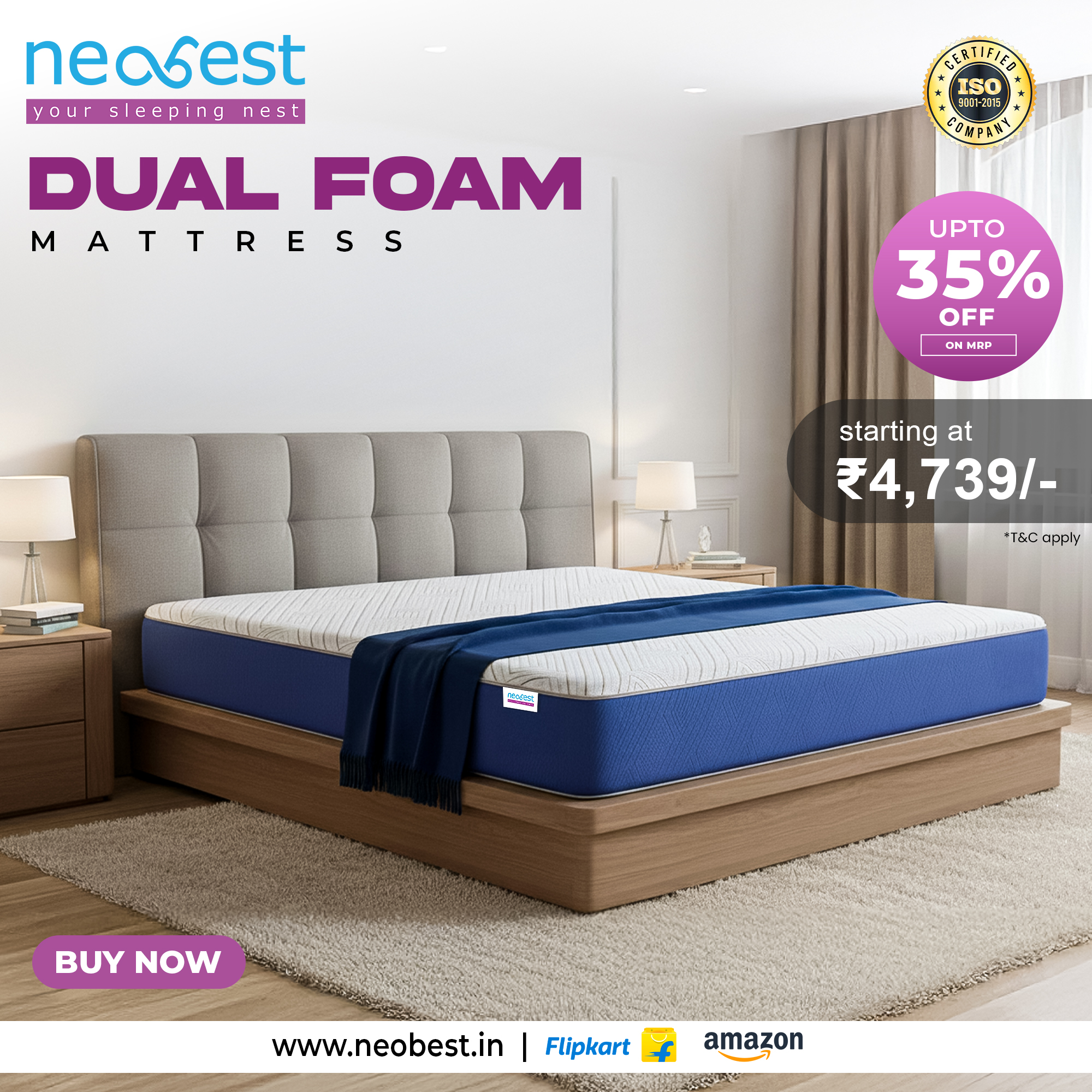 Neobest - Your Sleeping Nest Facebook ad: 𝐒𝐥𝐞𝐞𝐩 𝐬𝐦𝐚𝐫𝐭𝐞𝐫, 𝐧𝐨𝐭 𝐜𝐨𝐬𝐭𝐥𝐢𝐞𝐫!