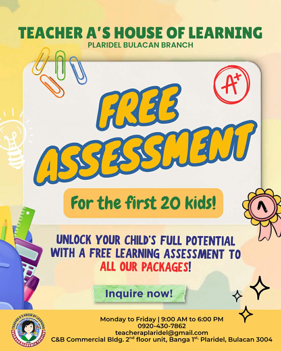 Teacher A’s House of Learning - Plaridel Bulacan Branch Facebook ad