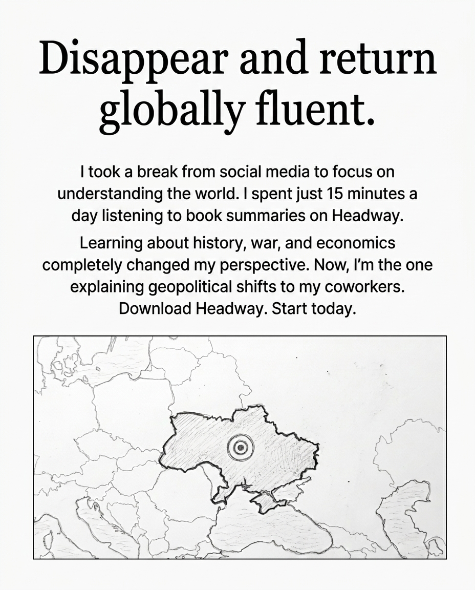 Headway App Facebook ad