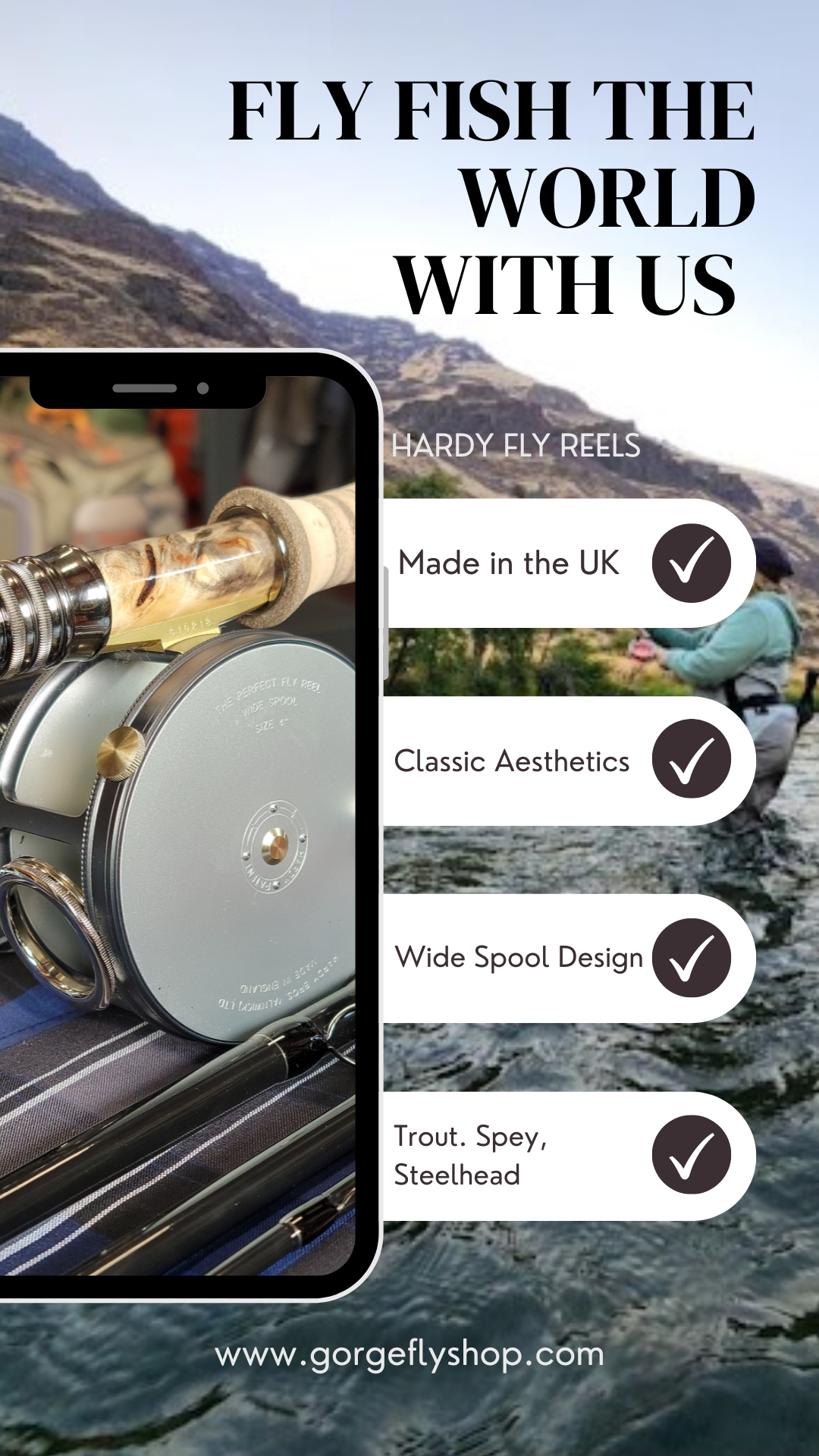 Gorge Fly Shop Facebook ad: Fish With Gorge Experts