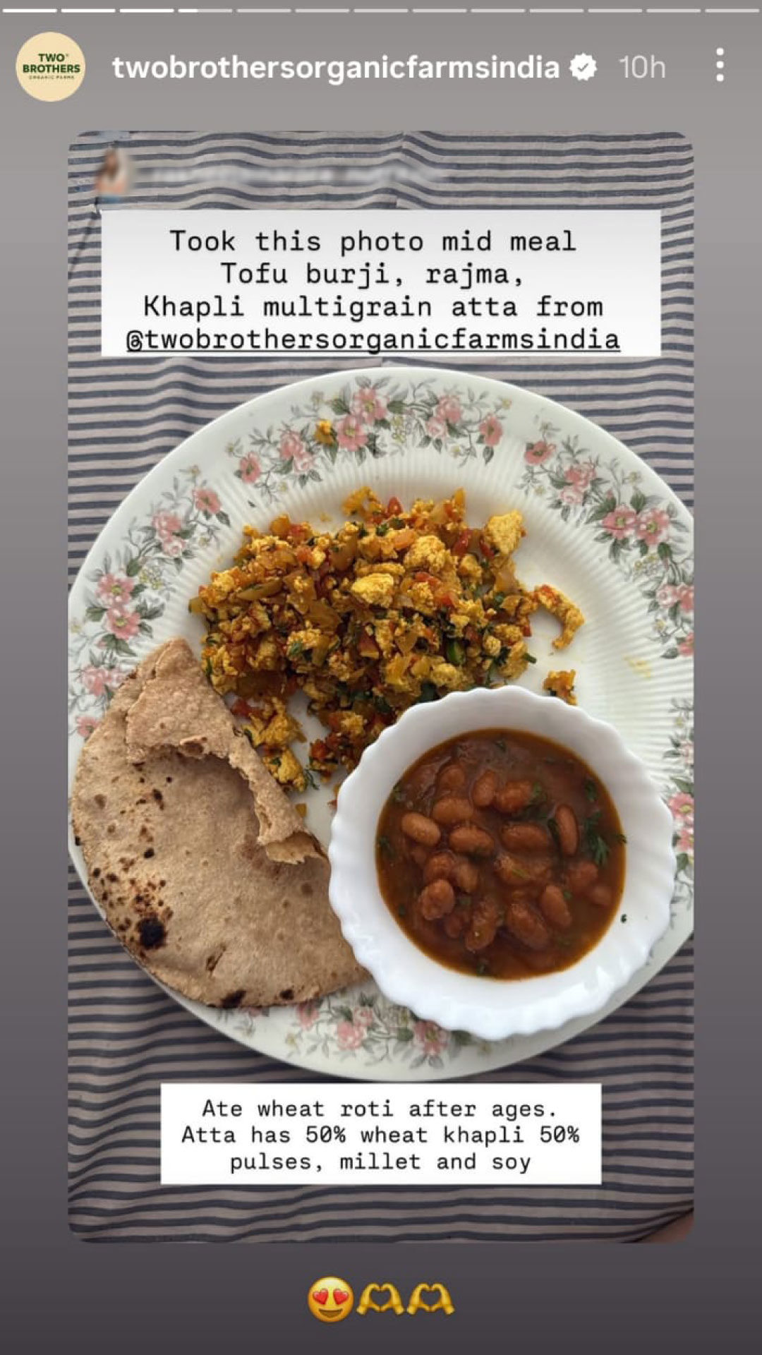 Two Brothers Organic Farms Facebook ad