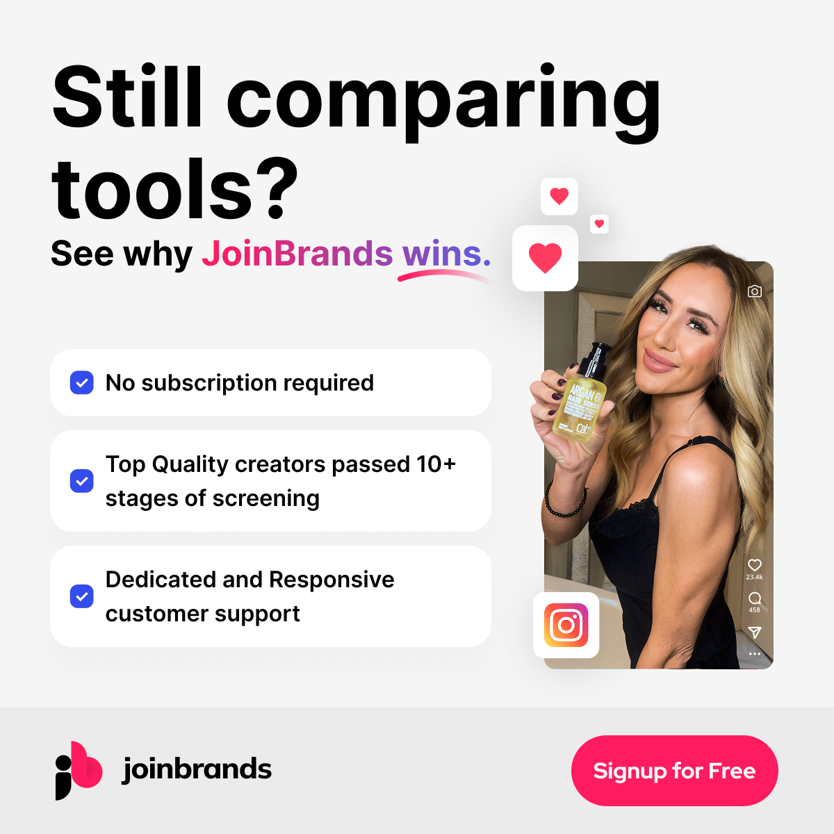 JoinBrands Facebook ad