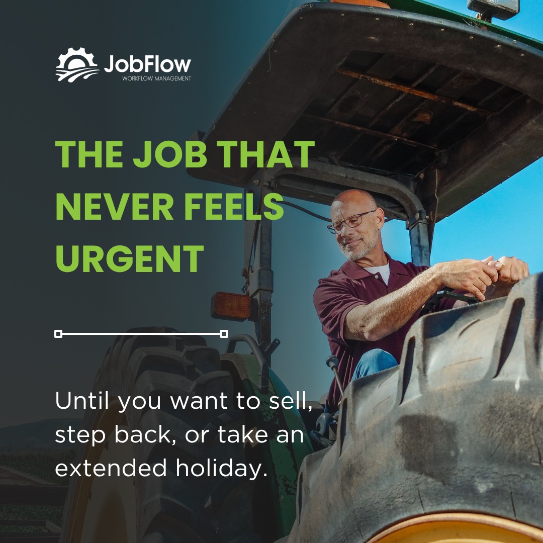 JobFlow Facebook ad: JobFlow makes managing rural contracting business less…