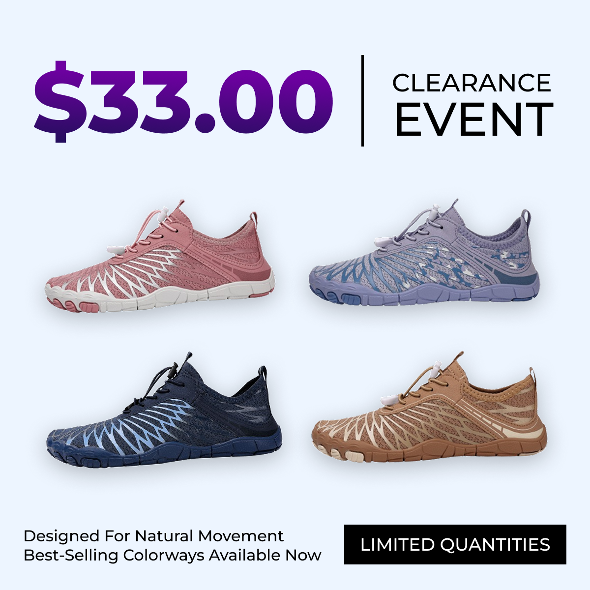 Voyabarefoot Facebook ad