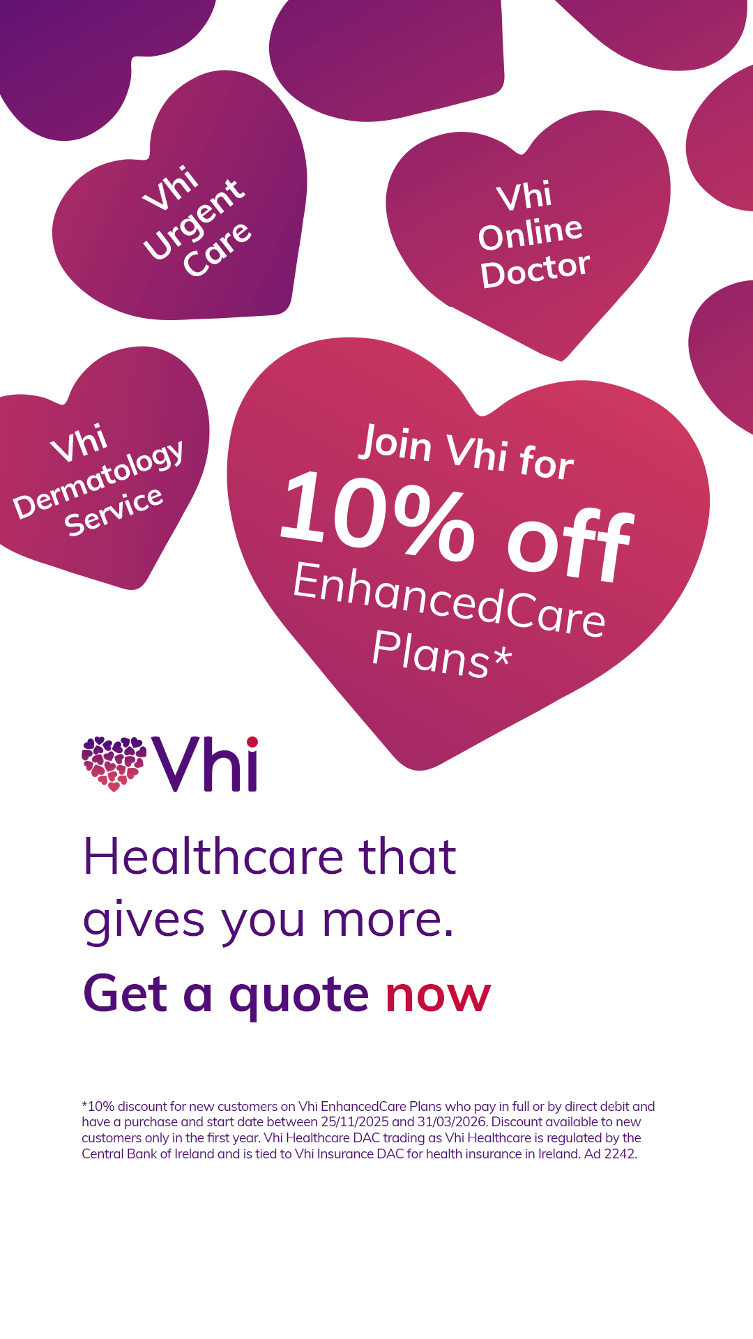 Vhi Facebook ad from Dec 31, 2025