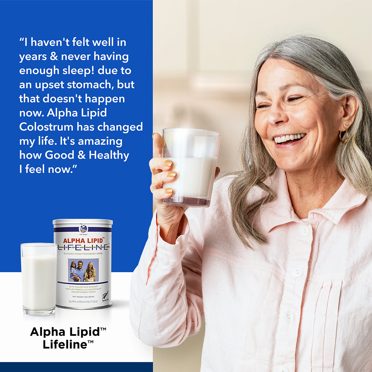 Colostrum Life Australia Facebook ad: Gut & Immune Health