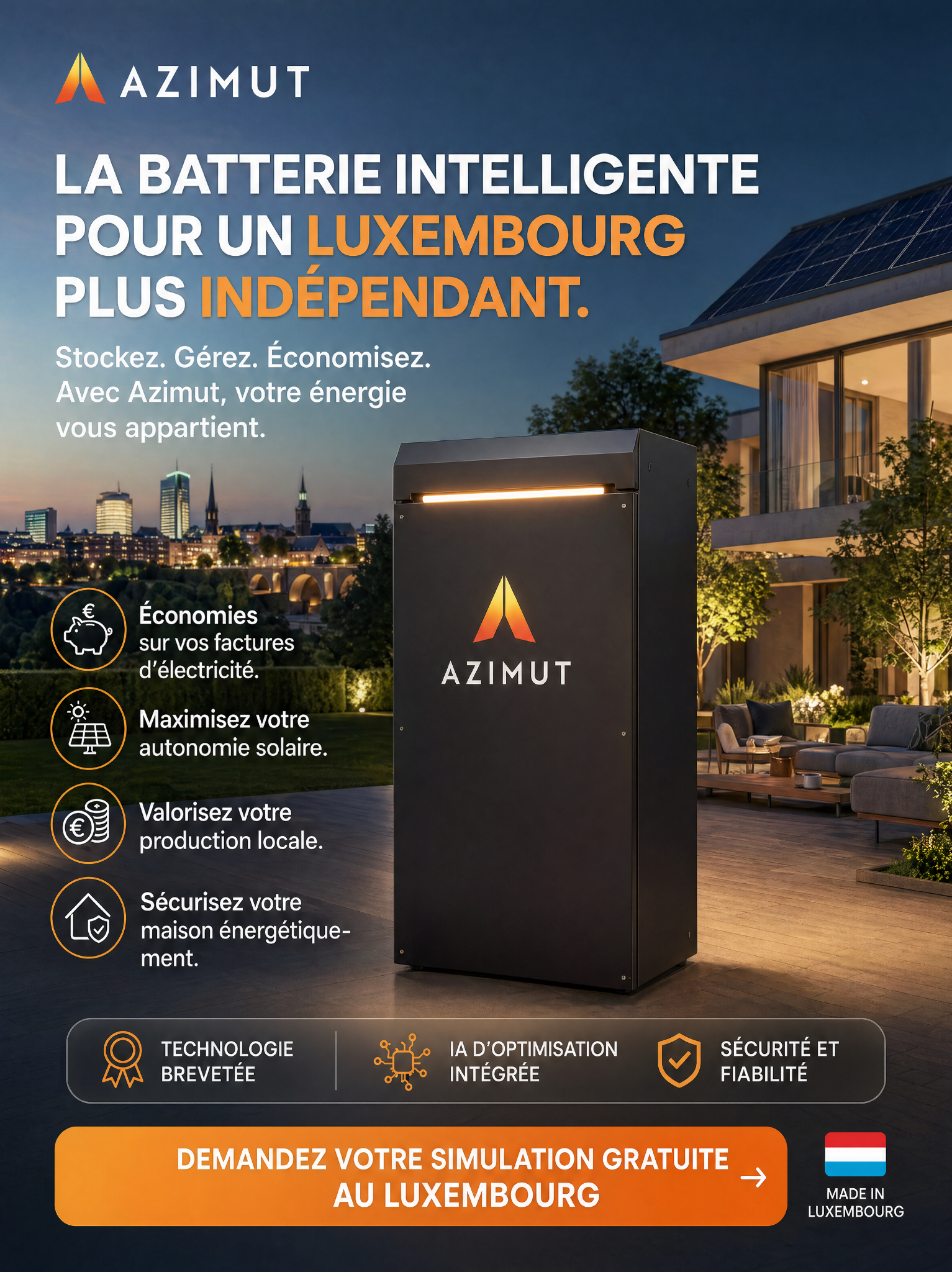 Home Economic Facebook ad: Et si votre batterie faisait plus que stocker?