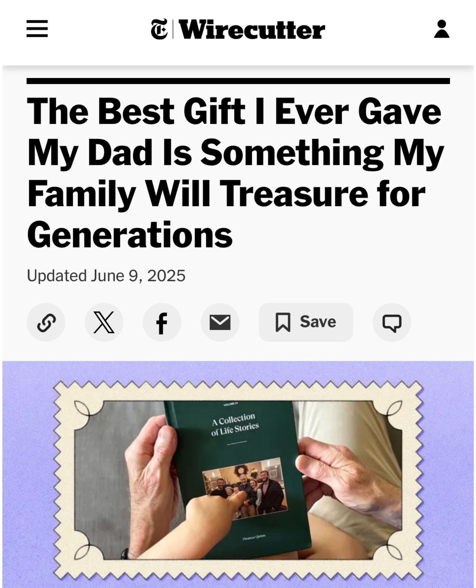 Storyworth Facebook ad