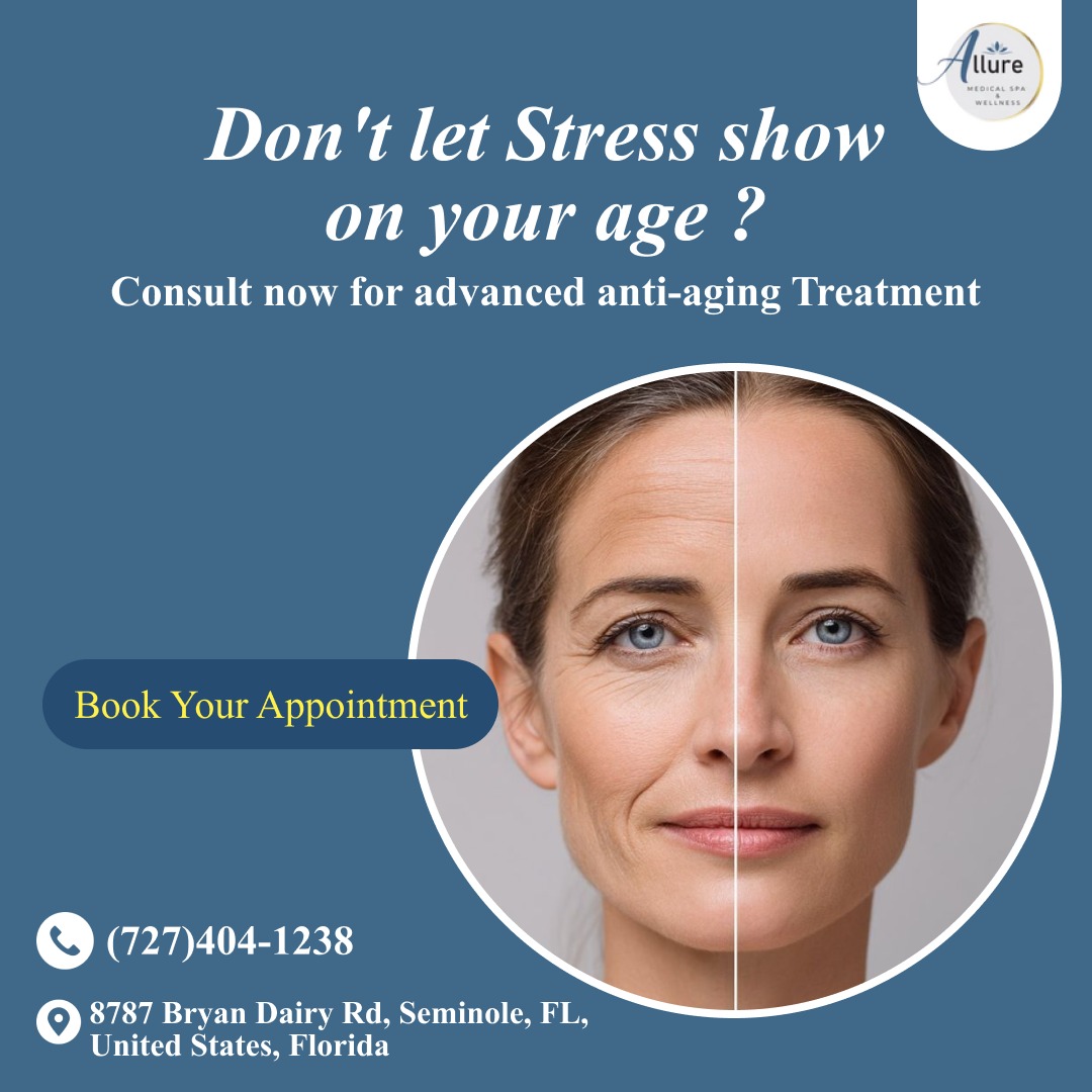 Allure Medspa Facebook ad: Looking for expert skincare help and beauty treatments…