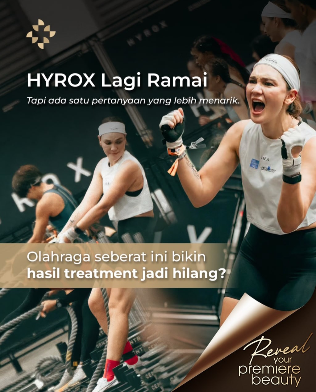 ZAP Premiere Indonesia Facebook ad: Kok kulit Luna Maya tetap fresh habis HYROX?