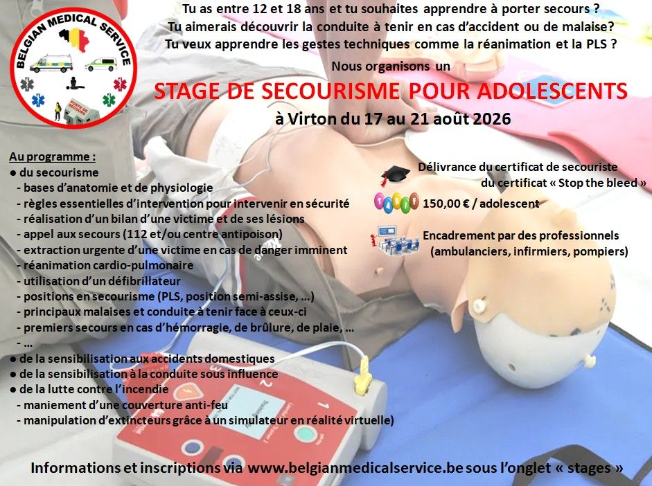 Belgian Medical Service Facebook ad: Tu as entre 12 et 18 ans?