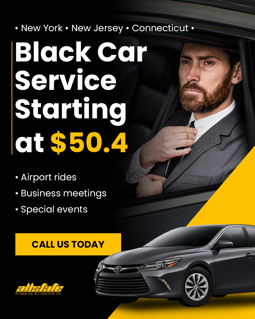 Allstate Limo Facebook ad: Luxury Rides, No Crazy Price Tag
