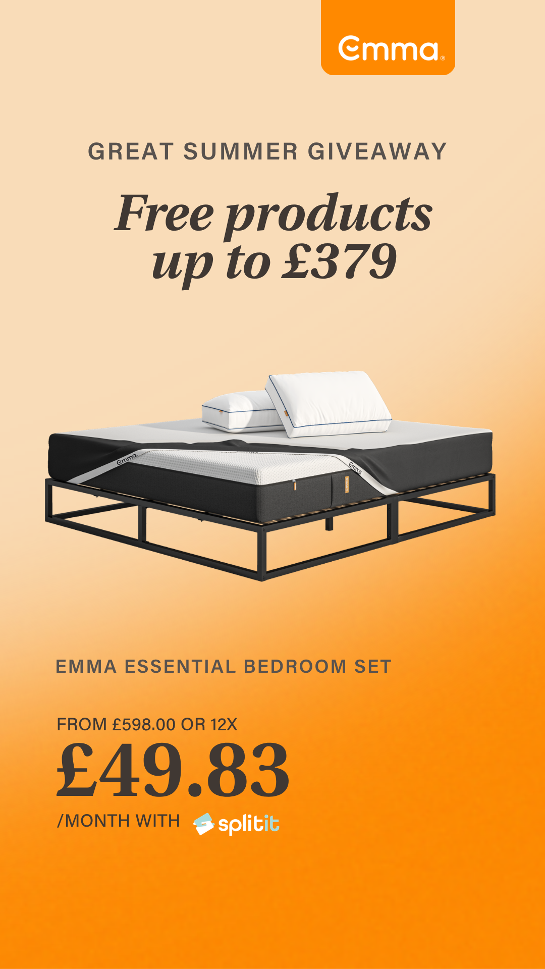Emma Sleep UK Facebook ad