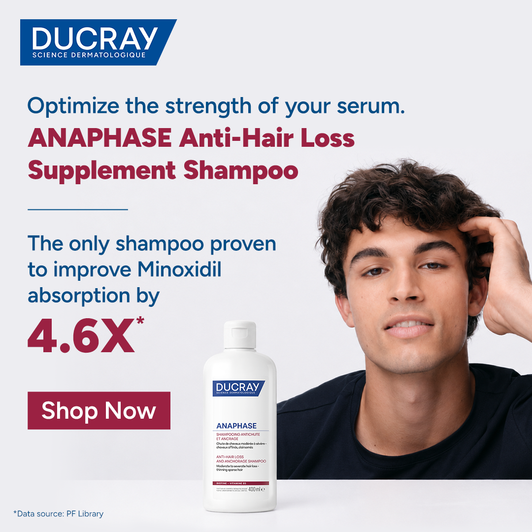 Ducray India Facebook ad: Give your hair-loss treatment a better start.