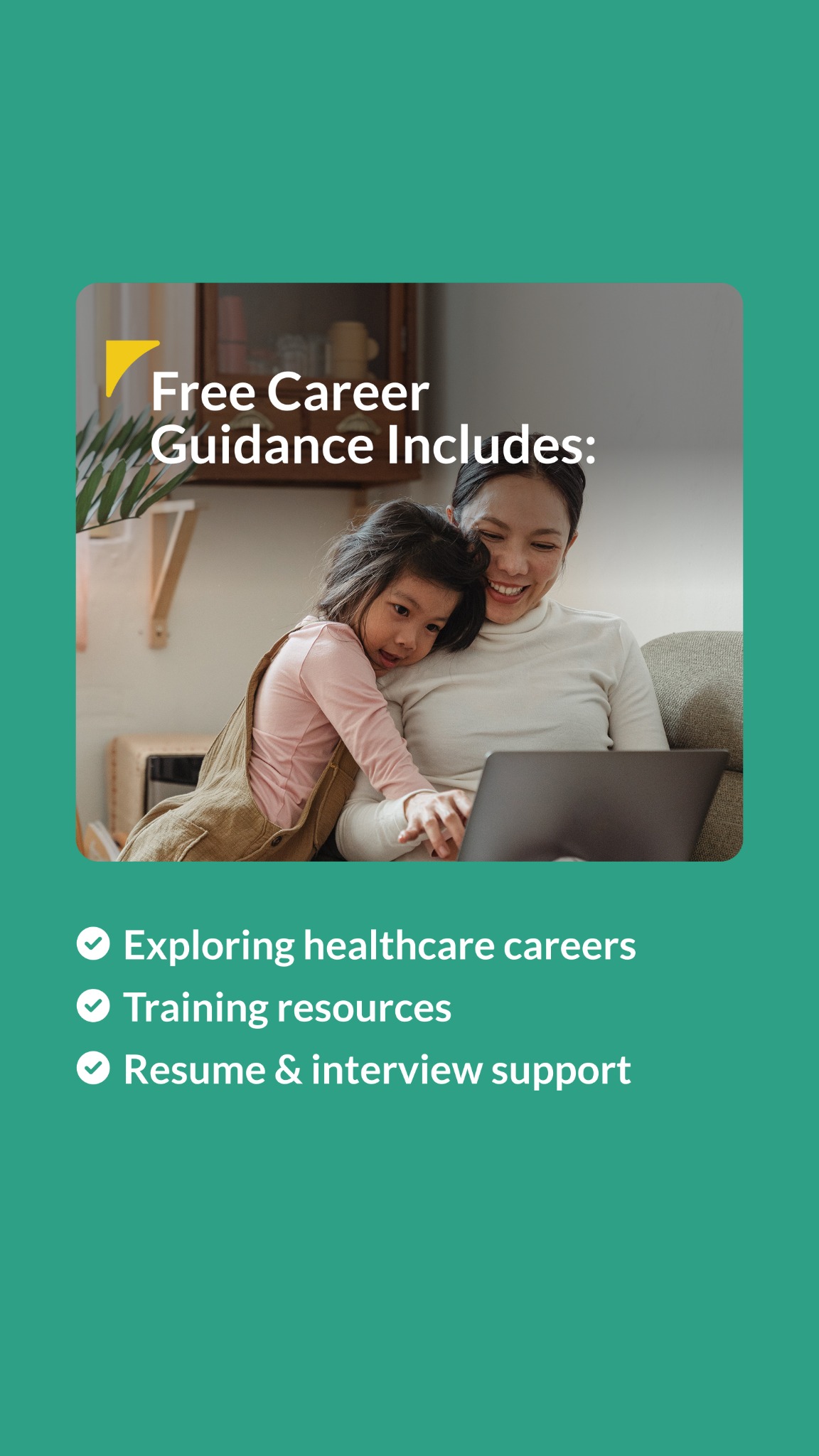 Oregon Care Careers Facebook ad: Free Long-Term Care Career Guidance Appointments
