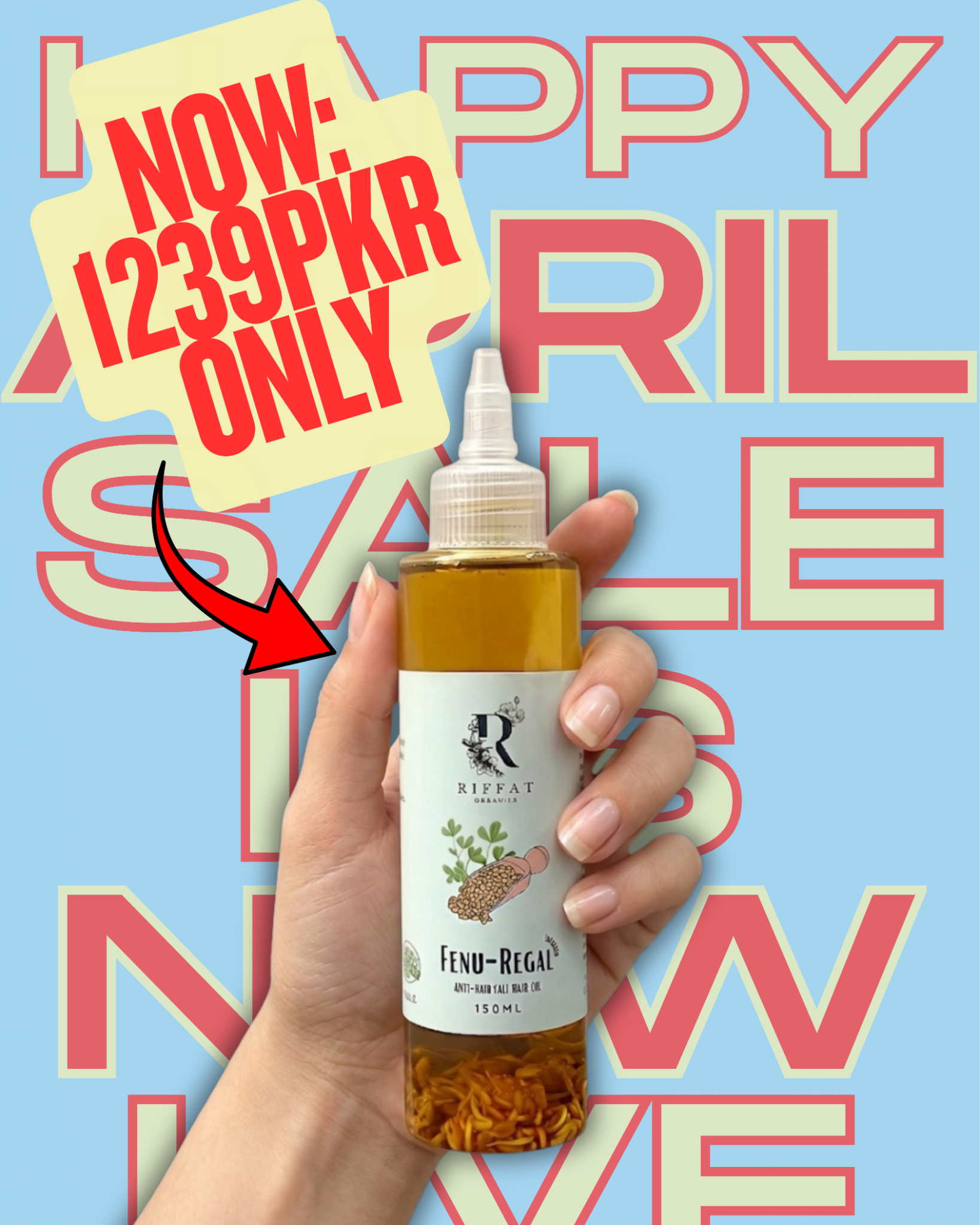 Riffat Organics  Facebook ad