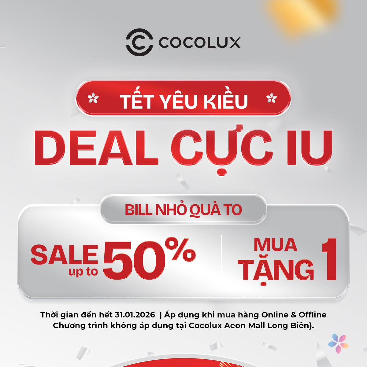 Cocolux Facebook ad: TẾT YÊU KIỀU - DEAL CỰC IU (𝐏𝟏)