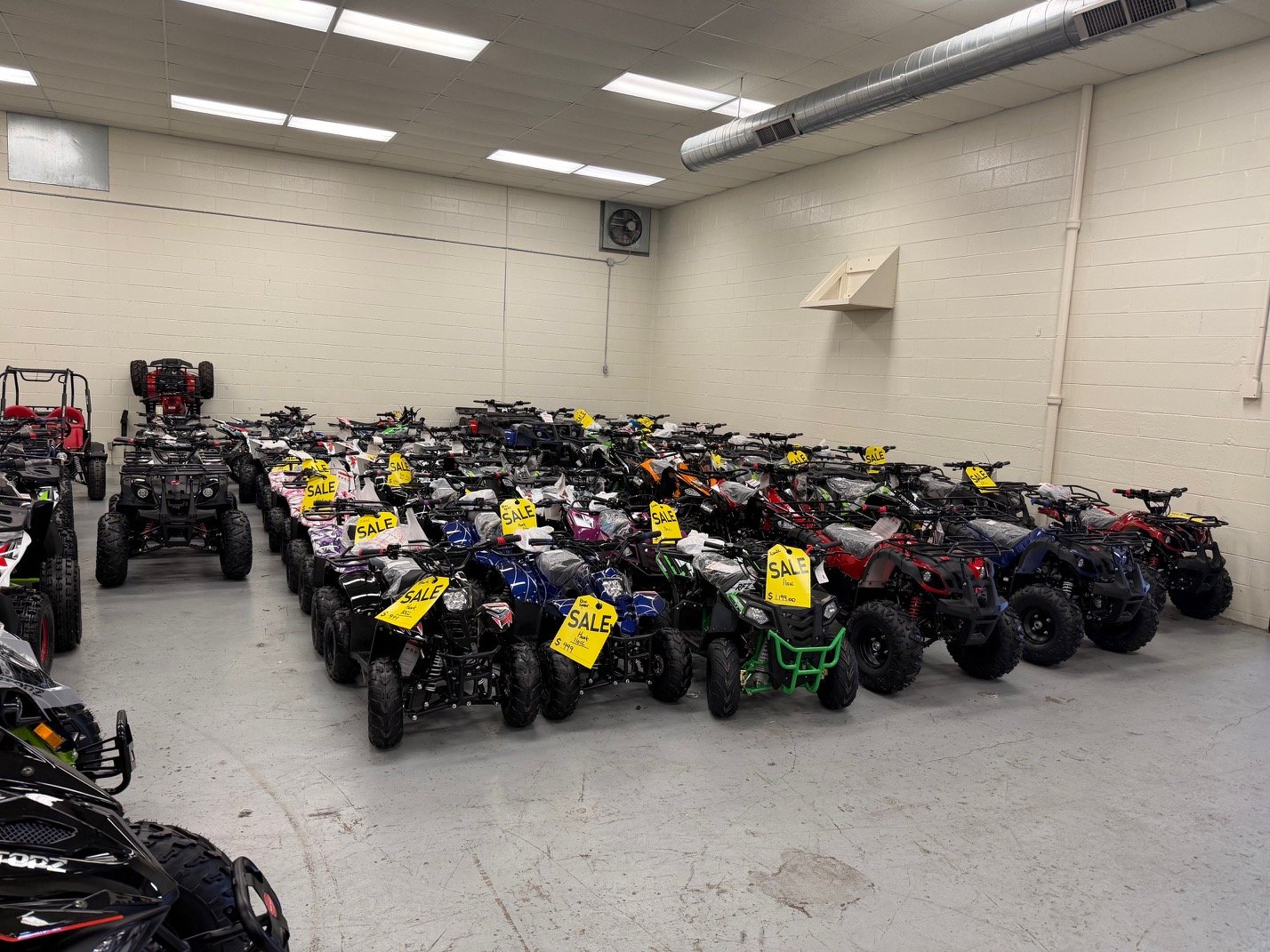 Scooters Plus Facebook ad: 2025 Coolster 110cc-1000cc THE BIGGEST ATV, Dirt Bike & Go…