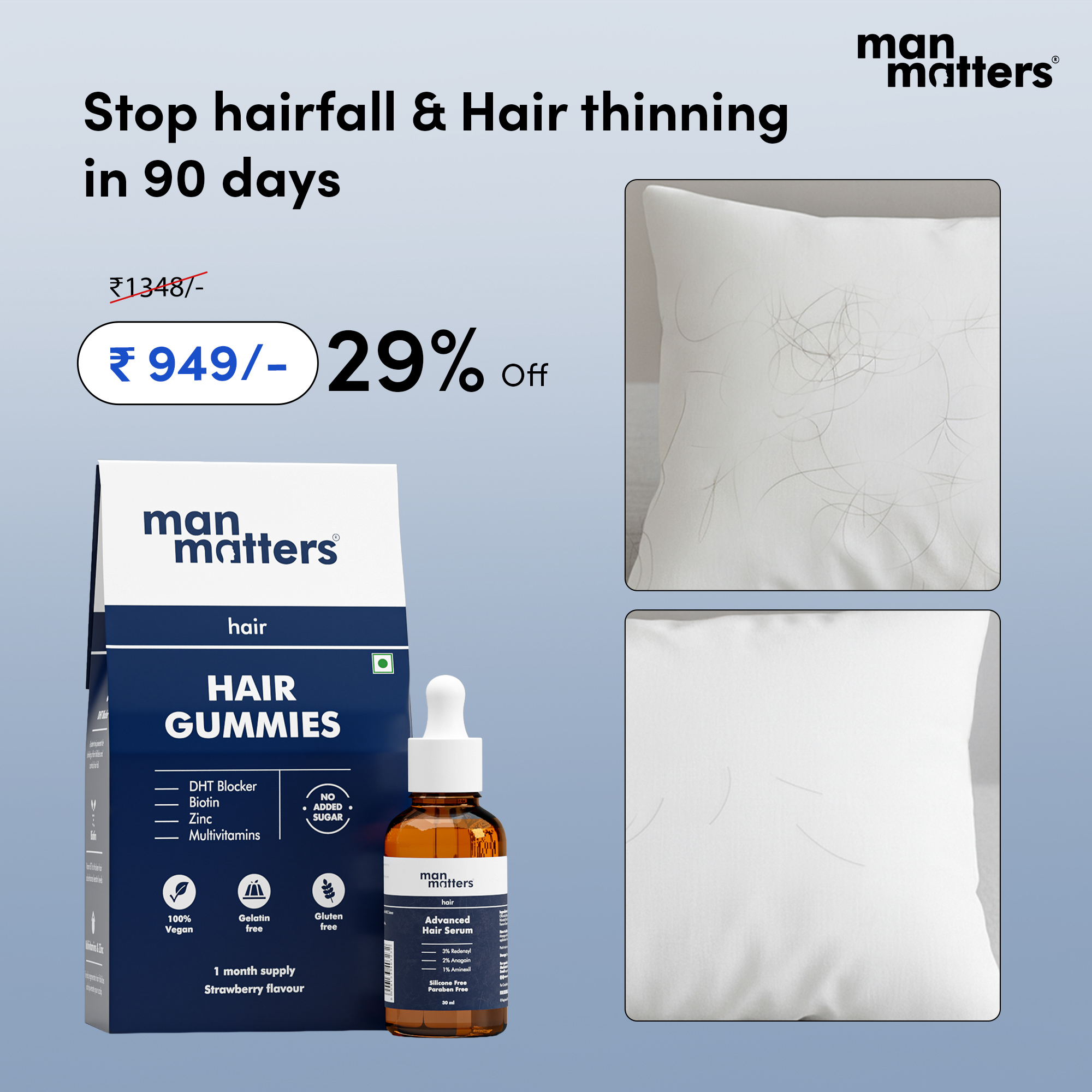 Hair Matters by Man Matters Facebook ad