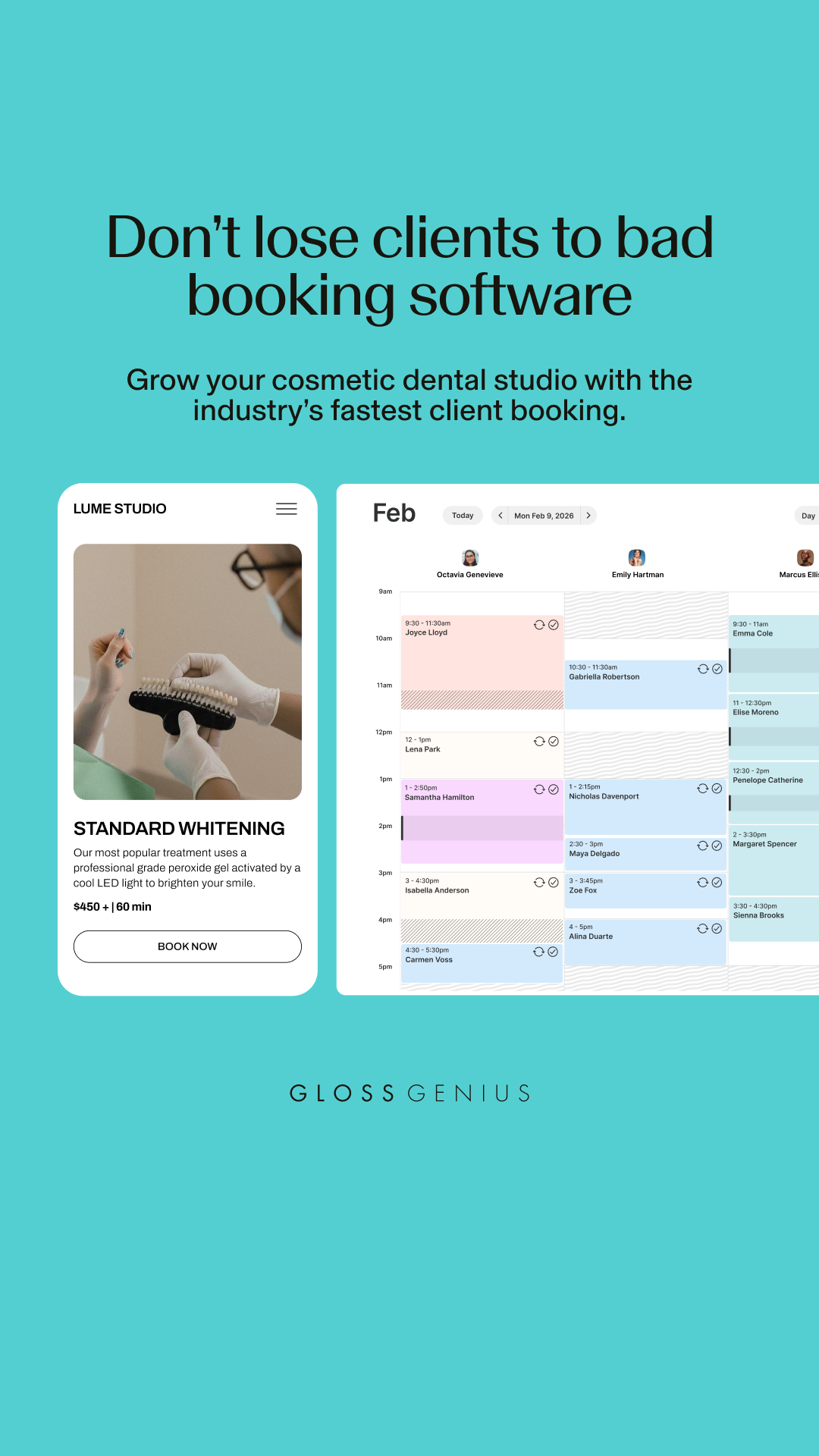 GlossGenius Facebook ad