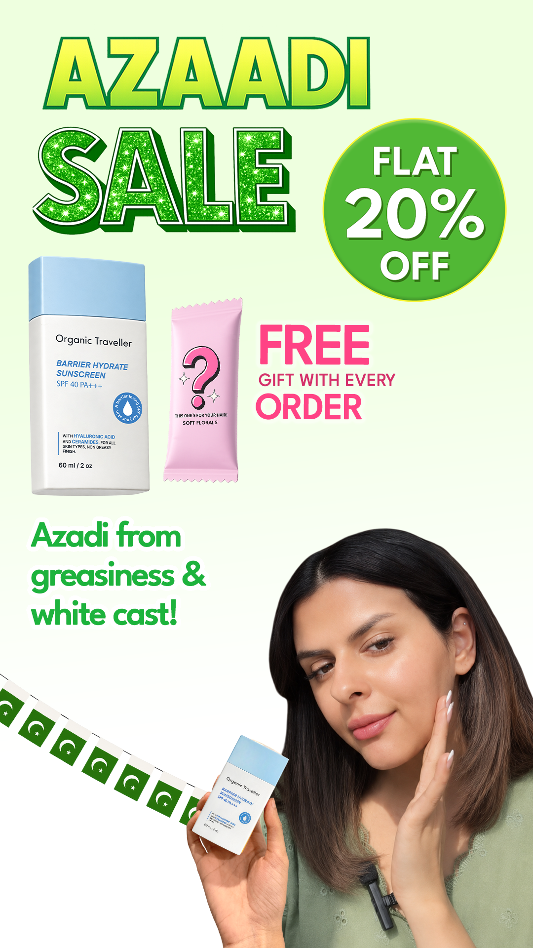 Organic Traveller - Skincare Facebook ad