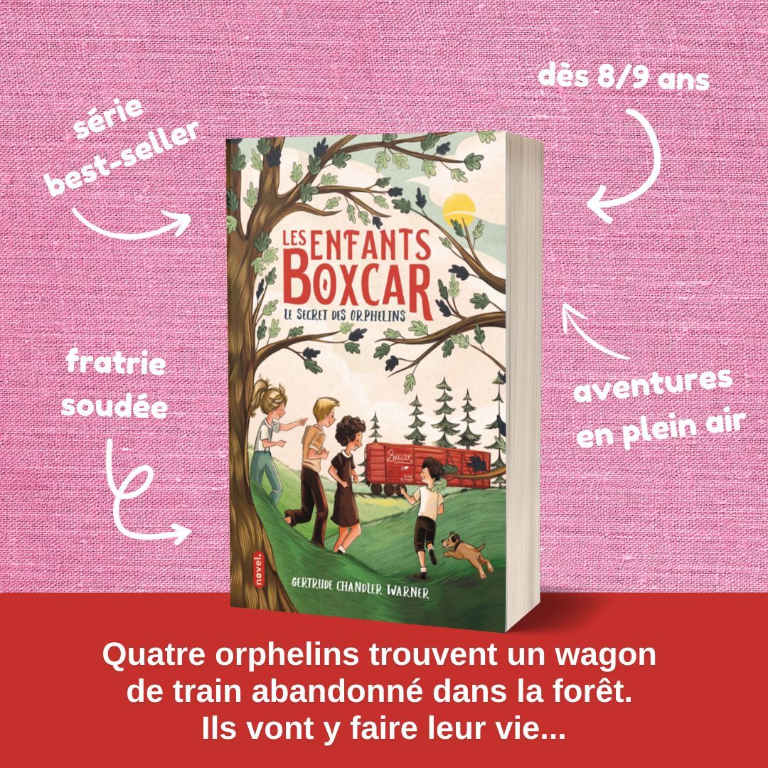 Editions Novel Facebook ad: Notre série best-seller Les Enfants Boxcar compte déjà…