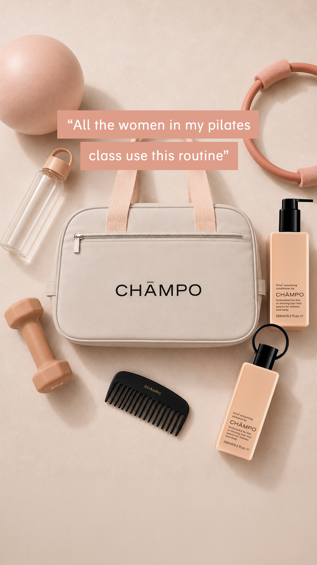 Chāmpo Haircare Facebook ad