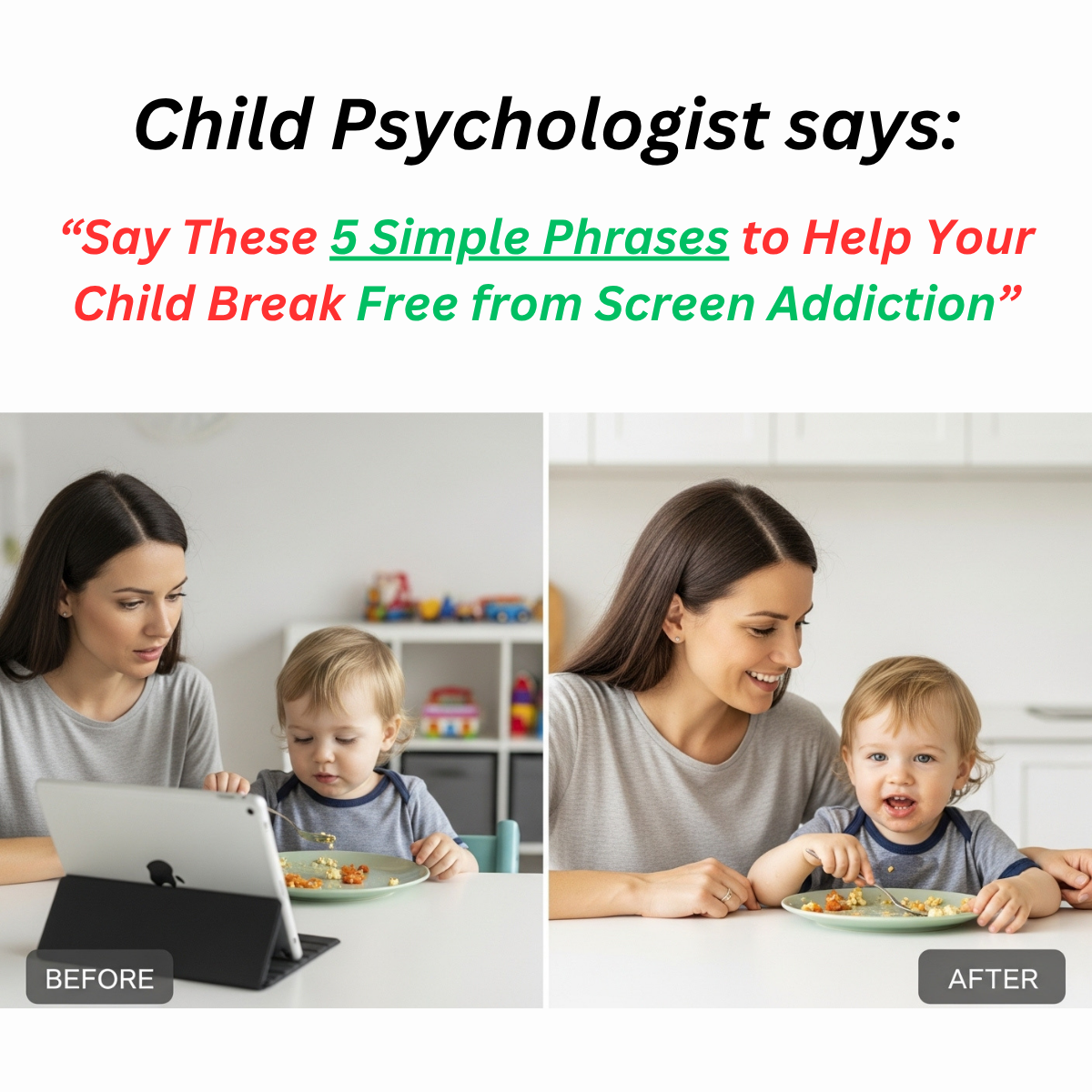 Patricia Linmere Facebook ad: Break Free From Screen Battles in Just 21 Days