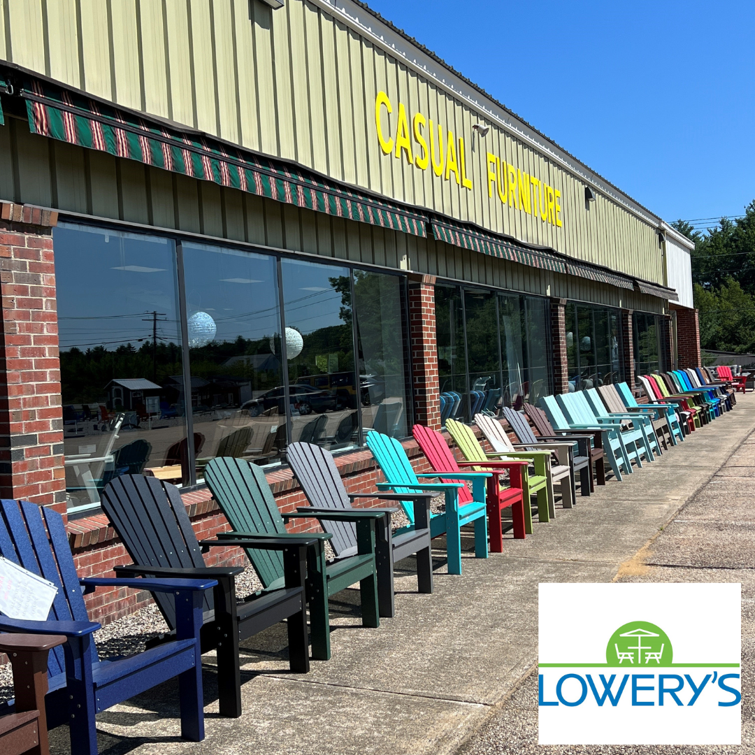 Lowery's Lawn & Patio Furniture Showroom Facebook ad: Elevate your outdoor space with premium patio furniture…
