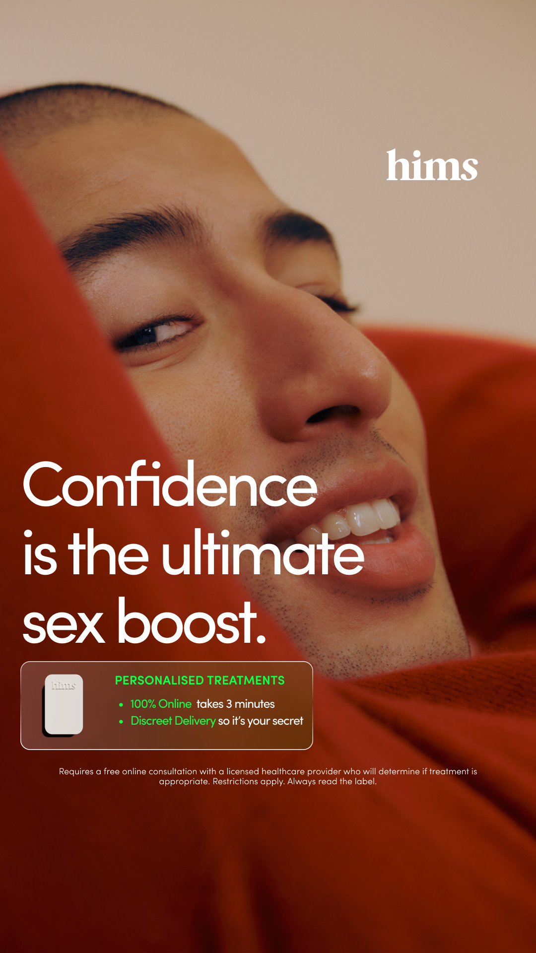 hims Facebook ad