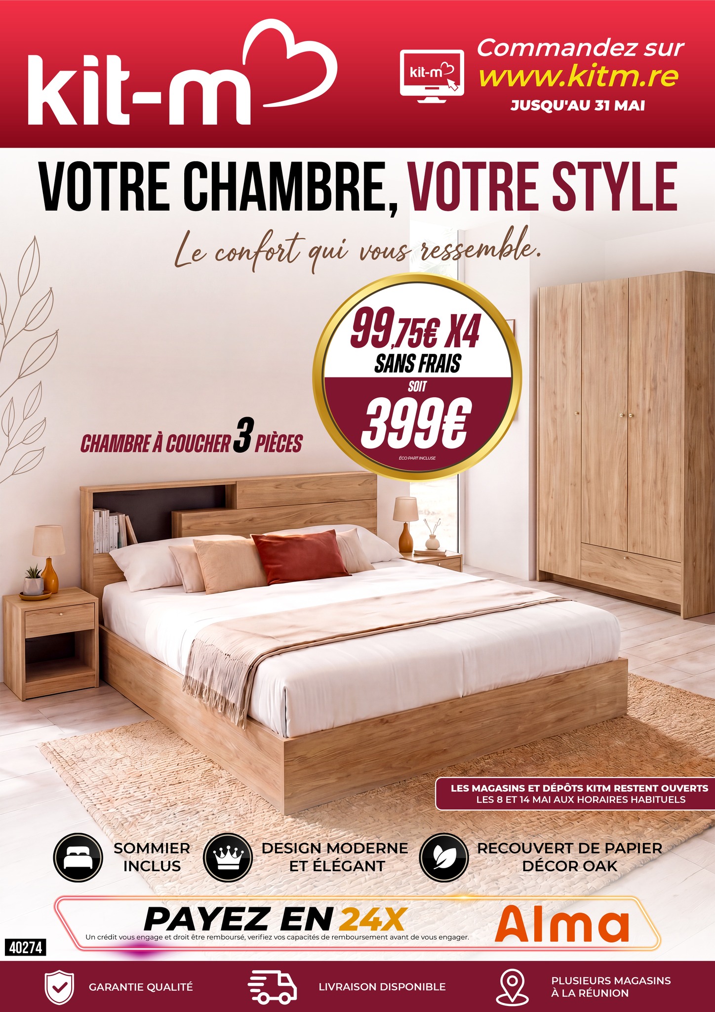 KIT-M Facebook ad: VOTRE MAISON, VOTRE STYLE!