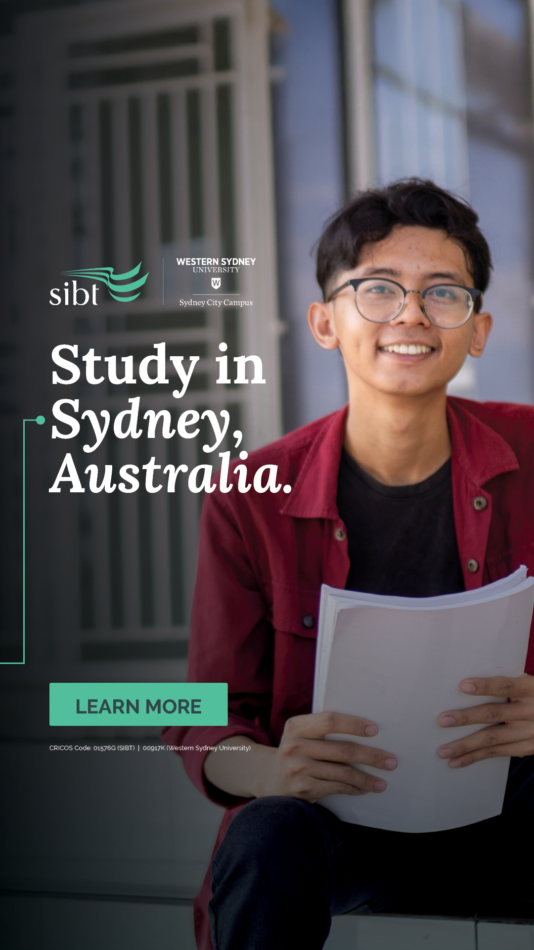 Sydney Institute of Business and Technology (SIBT) Facebook ad