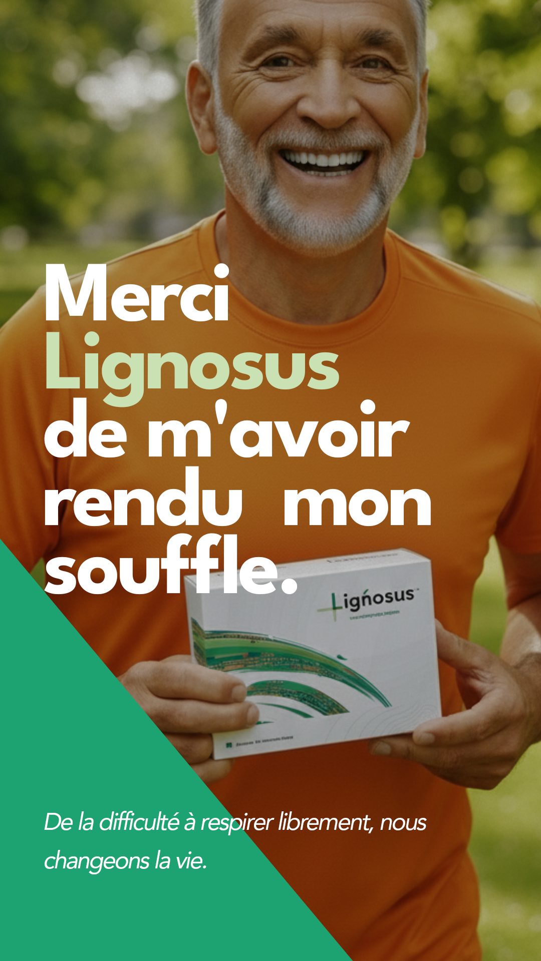 Lignosus - Soutien naturel pour les poumons Facebook ad: Respirez librement à nouveau grâce à Lignosus