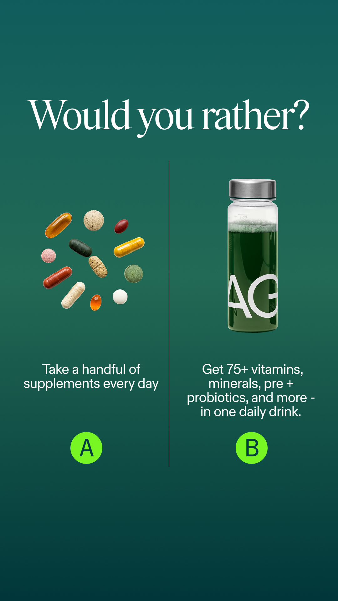 AG1 by Athletic Greens Facebook ad