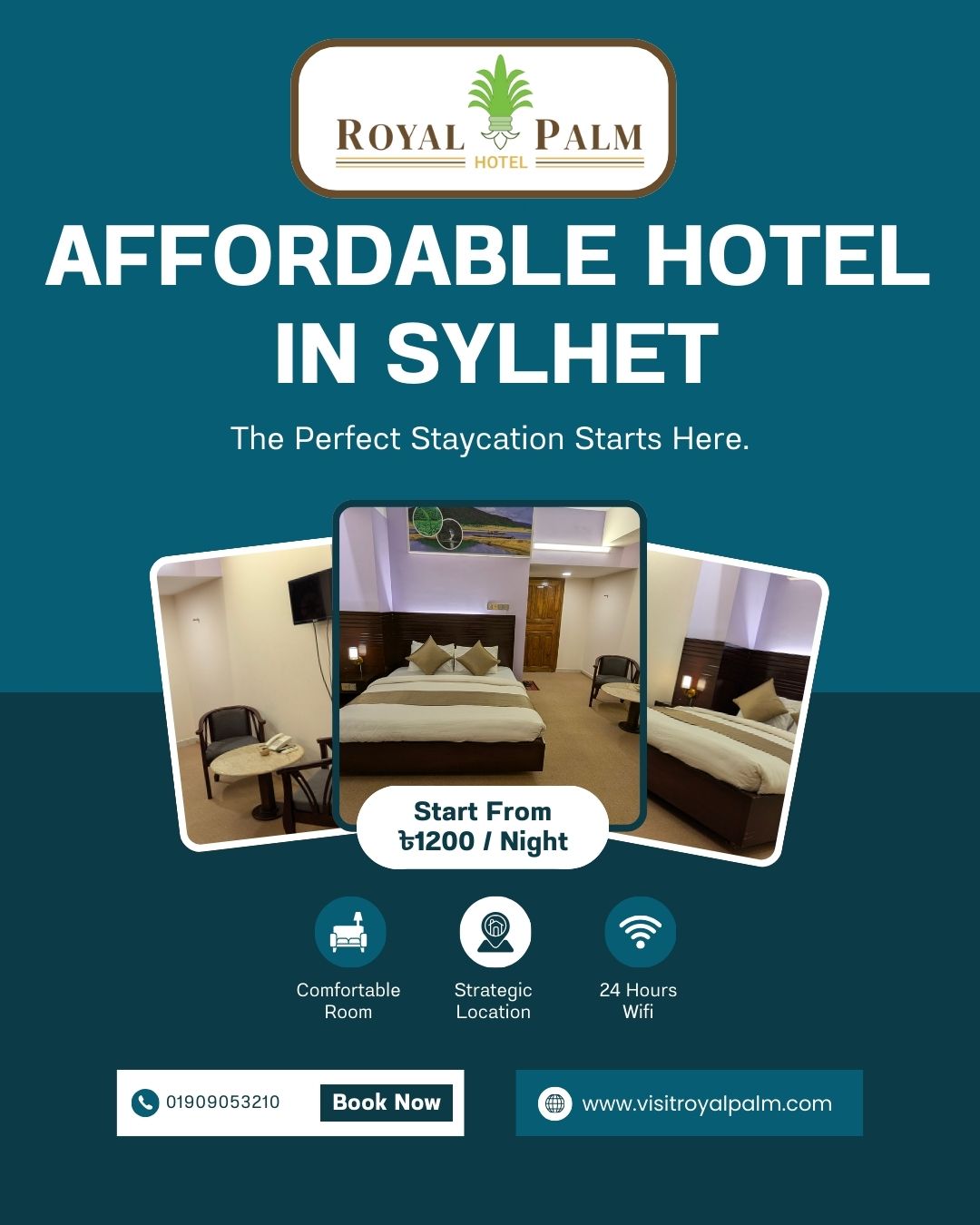 Hotel Royal Palm Facebook ad from Jan 17, 2026
