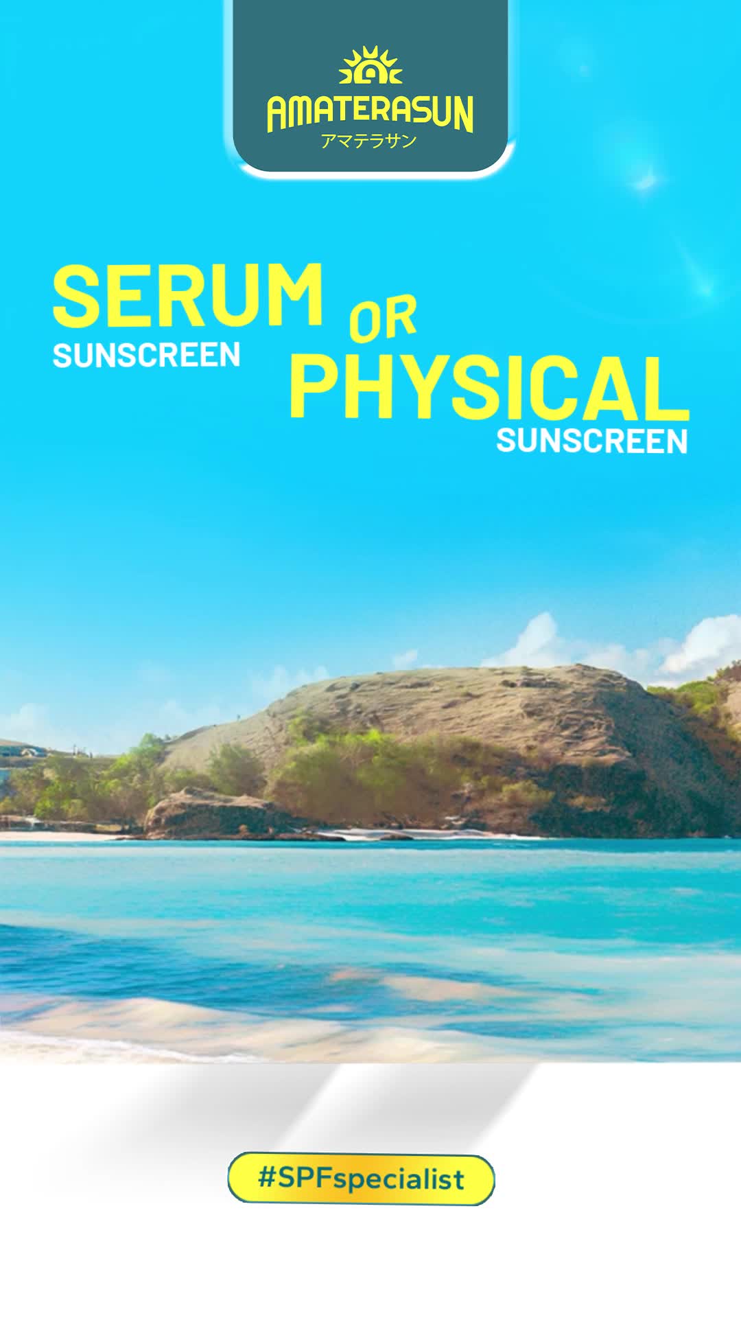 Amaterasun Indonesia Facebook ad: THIS or THAT, Sunscreen Edition