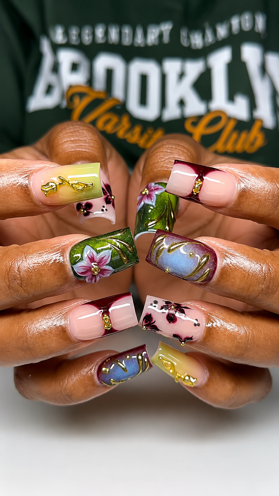 Angel Acrylics Nail Salon Facebook ad: Luxury nails, finished with intention.