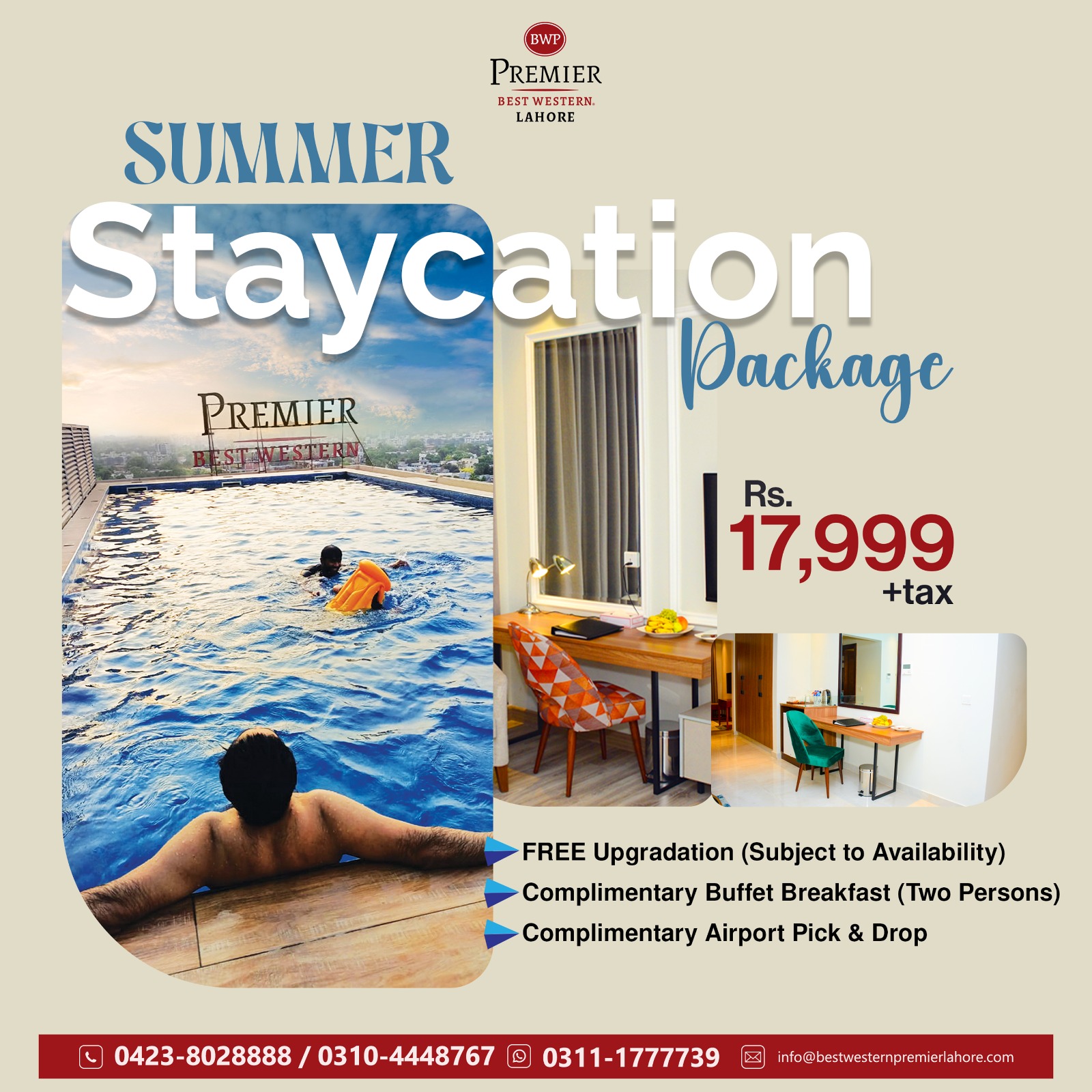 Best Western Premier Lahore Facebook ad: Chat with us