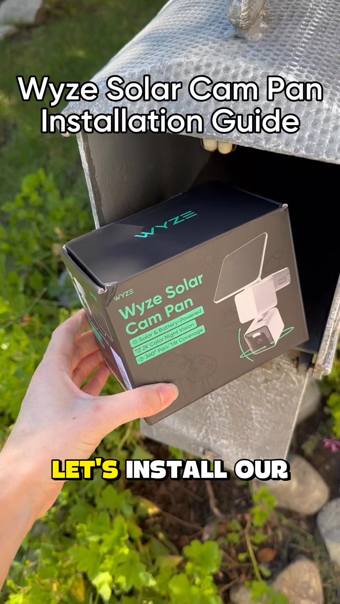 Wyze Facebook ad: Solar Power. AI Tracking. 2K. $79.98. Read That Again.
